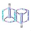 Pedals with AntiSkid Pins ThreeBearing Traction Aluminum Alloy for Cyclists,