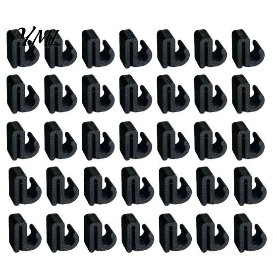 Easy Install String Light Hooks Pergola Cable Clip, Outdoor Wire Organizer Hook for 3-8mm Strings, Tool-Free Snap-On Garden Hangers Install,