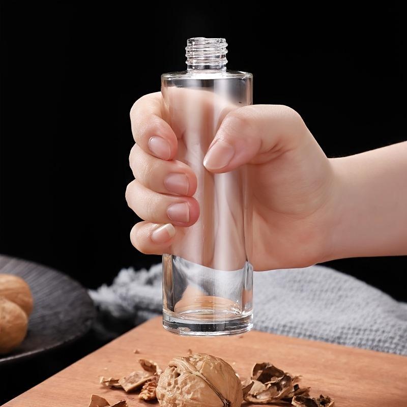 100ml Stainless Steel Olive Oil Sprayer With Dustproof Nozzle For Kitchen High Sealing Glass Bottle For Easy Use And Storage