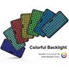 Mini Backlit RGB Bluetooth Keyboard for PC Tablet Laptop Rechargeable Wireless Bluetooth Keyboard
