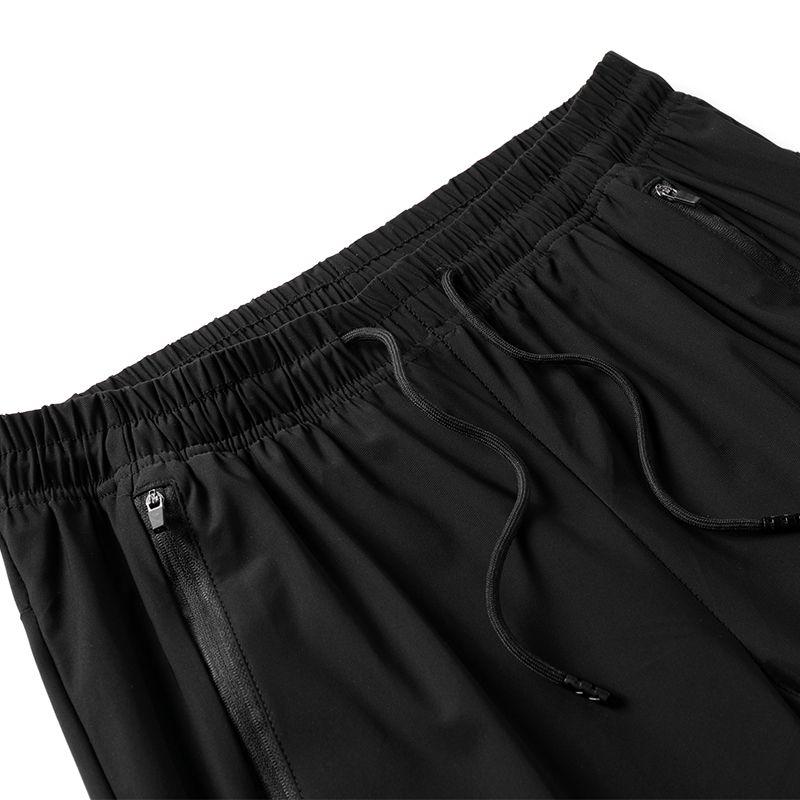 Casual Pants, Quick Drying Pants, Men's and Women's Summer Thin Fit, Foot Binding, Elastic Running, Breathable, Loose Fit, Oversized Sports Pants