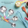 5 Stück Edelstahl Wärmeisolierung Messbecher Set Küche Kochen Backwerkzeug5 Stück