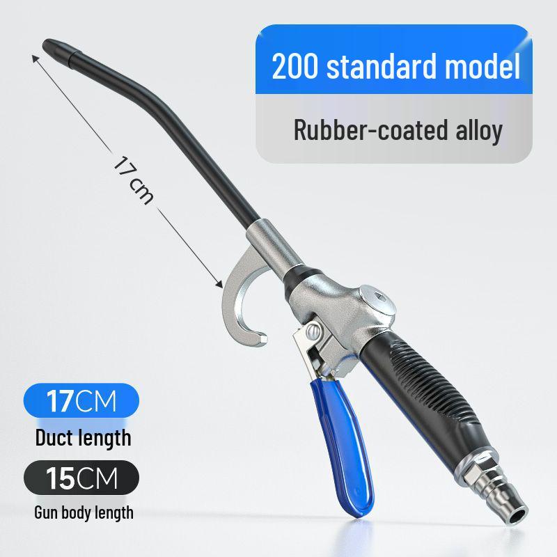 Non-slip Rubber Handle Alloy High-Pressure Air Blow Gun for Dust Removal
