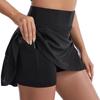 Women's Silk Grid Anti-Exposure Yoga Skort - Spring/Summer Sweat-Wicking Badminton & Tennis Training Skirt