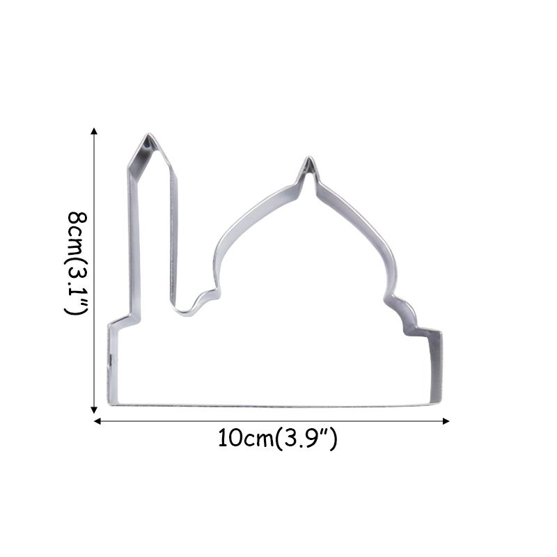 EID MUBARAK Cookie Cutter Set Moon Star Biscuit Mold Happy Eid Party Cake Baking Tools Ramadan Decoration Kareem Party Supplies