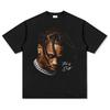 Grafické tričko Travis Scott, Oversized bavlněné tričko pro hip-hopového rappera, Unisex retro Y2K Street ležérní oblečení Tričko