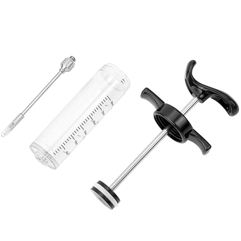 Flavor Needle BBQ Meat Injector Spice Syringe Marinade Injectors Stainless Steel Pork Steak Meat Sauces Syringes Kitchen Tools