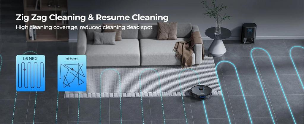 New Laresar L6 Nex Sweep Robot with 3500Pa Suction Self-Charging Cleaner High-Performance LiDAR Navigation Robot Vacuum for Home