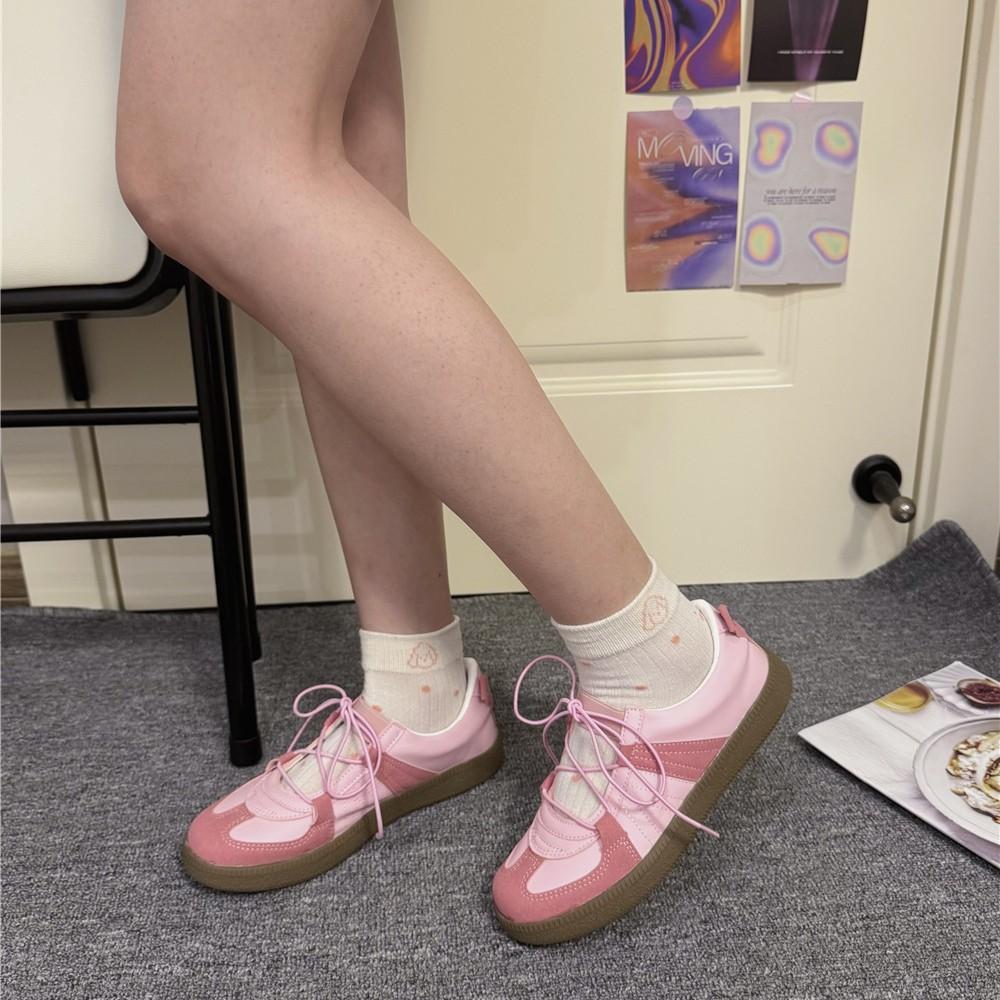 [Ran Yan] Ballett hohl Retro weichsohlige deutsche Trainingsschuhe Damen 2025 Sommer neu vielseitig lässig und bequem Damenschuhe