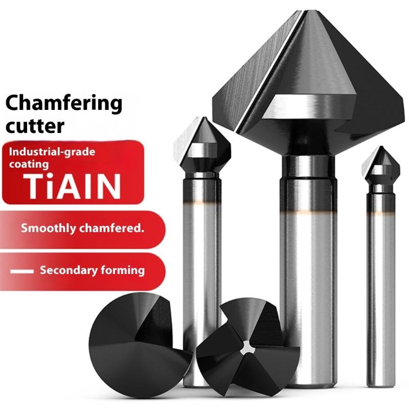 Woodworking 3 Flute Trimming Cutter 90 Degree Steel Engraving Corner Milling Cutter Cutting Machine Matching Tool