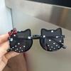 Children's Sunglasses Baby Cute Cat Ear Sunglasses Cartoon Anti-Ultra Violet Polarizing Glasses Boys and Girls Fa… More