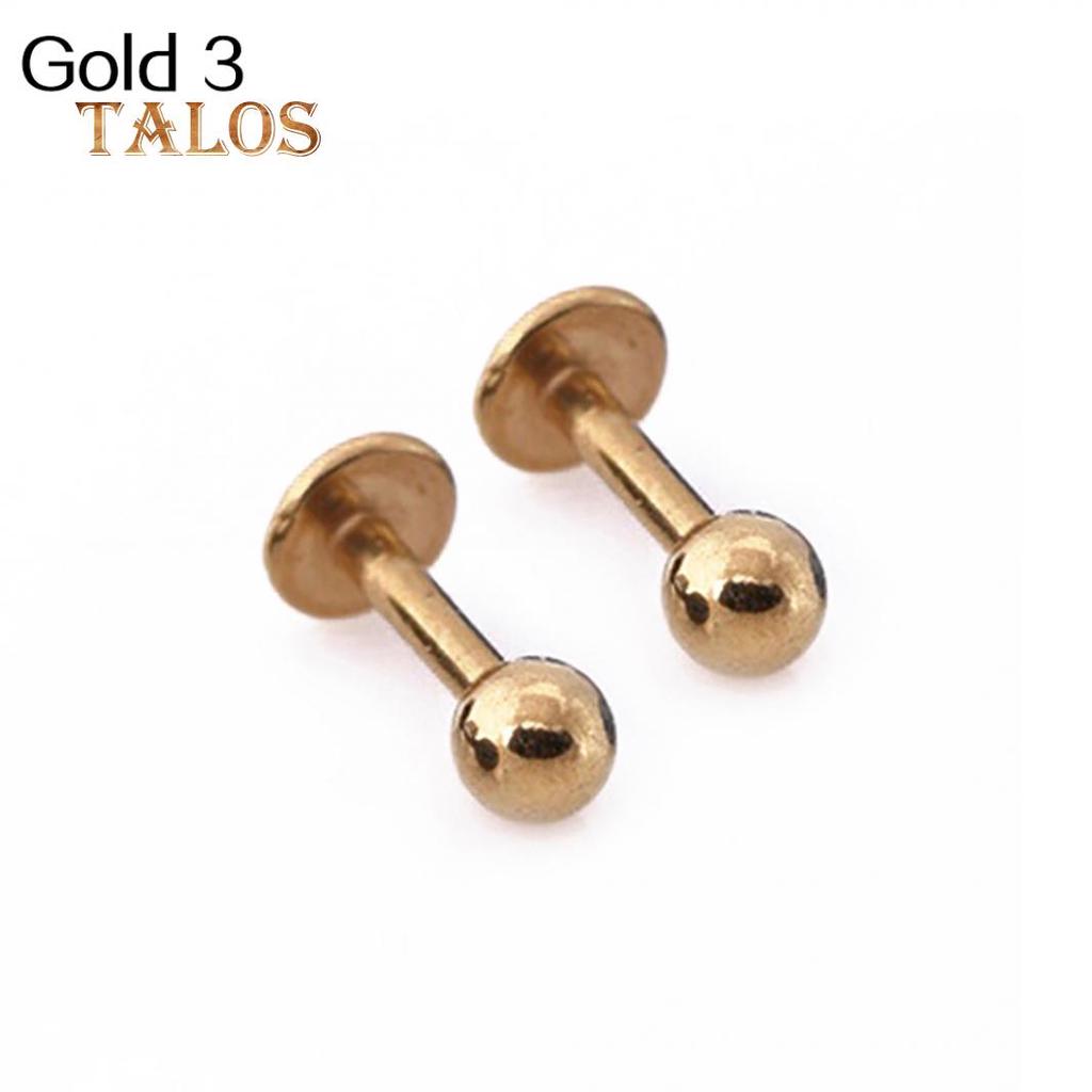 1 Pair 3 4 5 Mm Unisex Cool Titanium Steel Tragus Stud Cartilage Ball Earrings Body Piercing Trinket