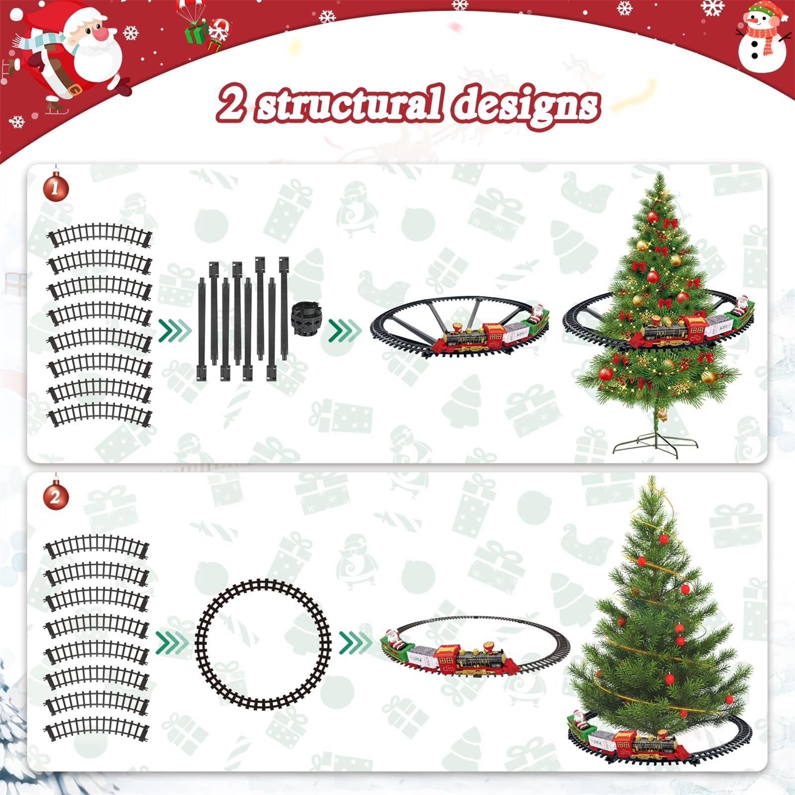 Подвесной рождественский поезд набор рождественский поезд игрушка для мальчиков девочек — фото 7