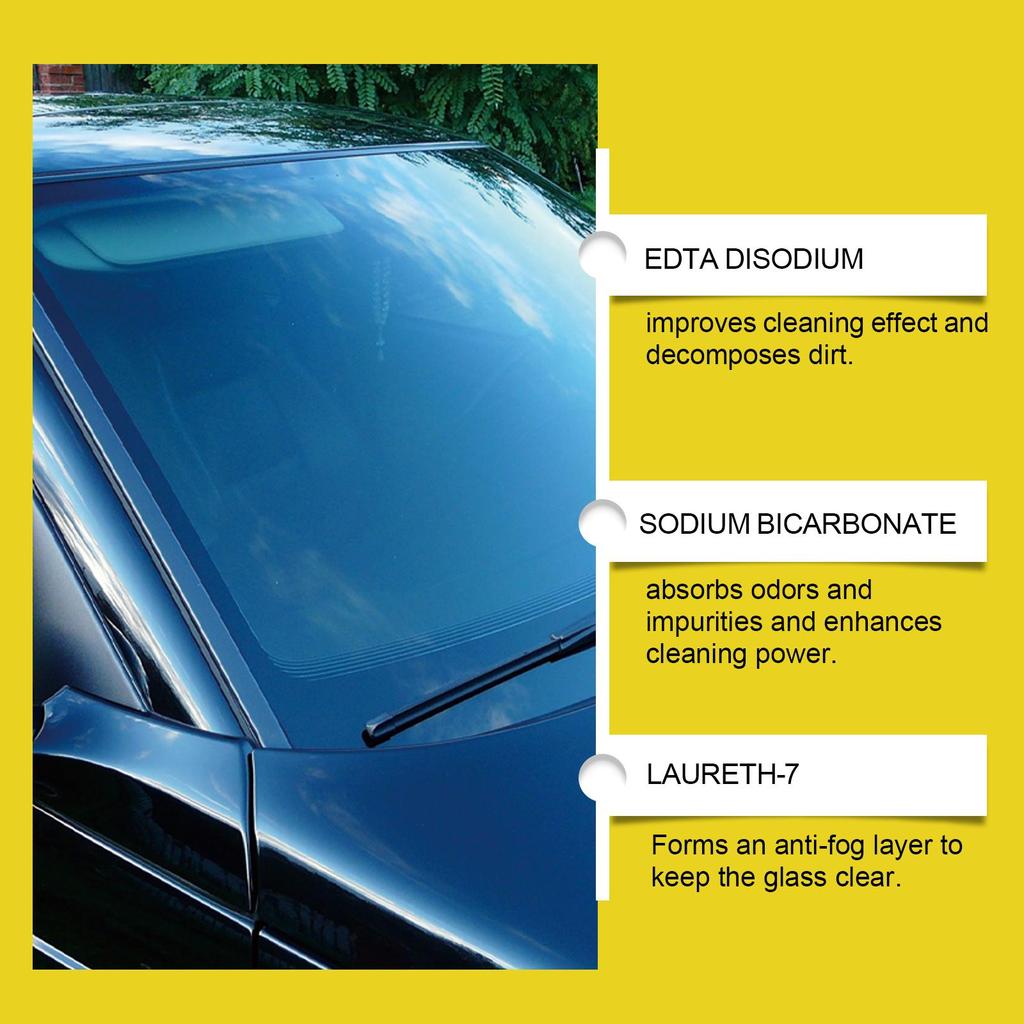 Rayhong Car Glass Cleaner Anti-Fog Two-in-One Windshield Cleaner Brightening and Oil Film Removal Anti-Fog Agent 100ml