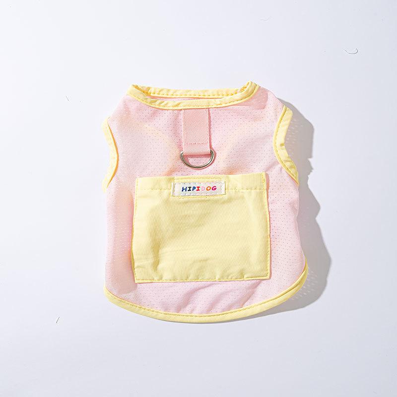 

Летняя одежда для собак Макарон Радуга Карманы Тяга Прохладнее Тедди Бигбер Прохладнее Питомец Велосипед XS (recommended weight 1-1.5kg)