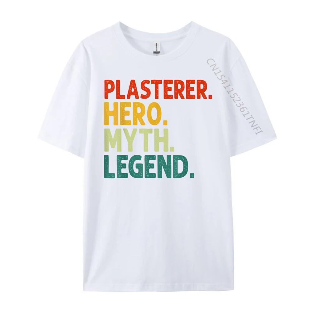 Funny Plasterer Wholesale Tshirts 100 Pcs Vintage Street Mens Clothing High Quality Men's T-Shirt T Shirt for Men Classic