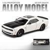 1/24 Dodge Challenger Hellcat Autíčka litá Metel Auta Hračka Tahni zpět Modely aut Hellcat se zvukem a světlem Hellc pro děti