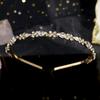 Fashion Rhinestone Bridal Tiara Headpiece Silver Crystal Wedding Hair Accessories Women Birthday Party Rhinestone Crowns
