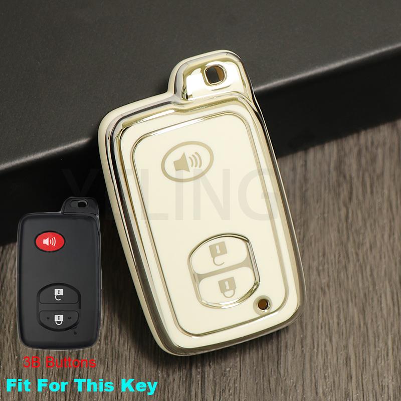 TPU Car Key Case Cover For Toyota Camry  Kluger Mark X Subaru Foreste XV Crown Majesta Highlander Land Cruiser Prado Protector