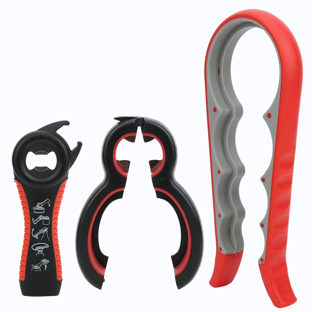 3 pezzi/set multifunzione in acciaio inox manuale apribottiglie kit accessorio da cucina