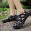 Men's wide toe shoes new outdoor casual sports sandals comfortable and lightweight beach shoes hollow garden shoes cave shoes