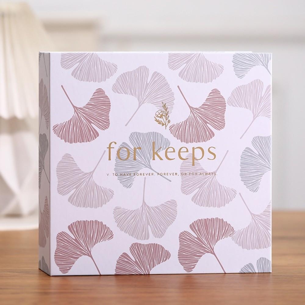 200 Sheets 6-inch Photo Album Interleaf Style Writable Vintage Photo Album Anniversary Edition 4R Size Family Photo Album