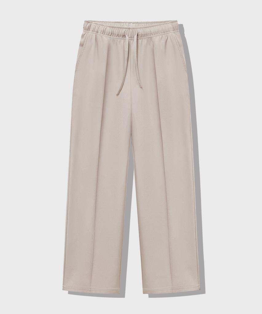 LEMAIN SECOND Easy Semi-Wide Elastic Waist Slacks [Beige]