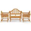 VidaXL Salon de jardin 4 pcs Bois de teck solide 3100779