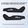 Seat Side Kick Pad for Tesla Model 3 Y Highland Juniper 2025 Seat Both Sides Anti Kick Pads Leather Protective Pad Accessories