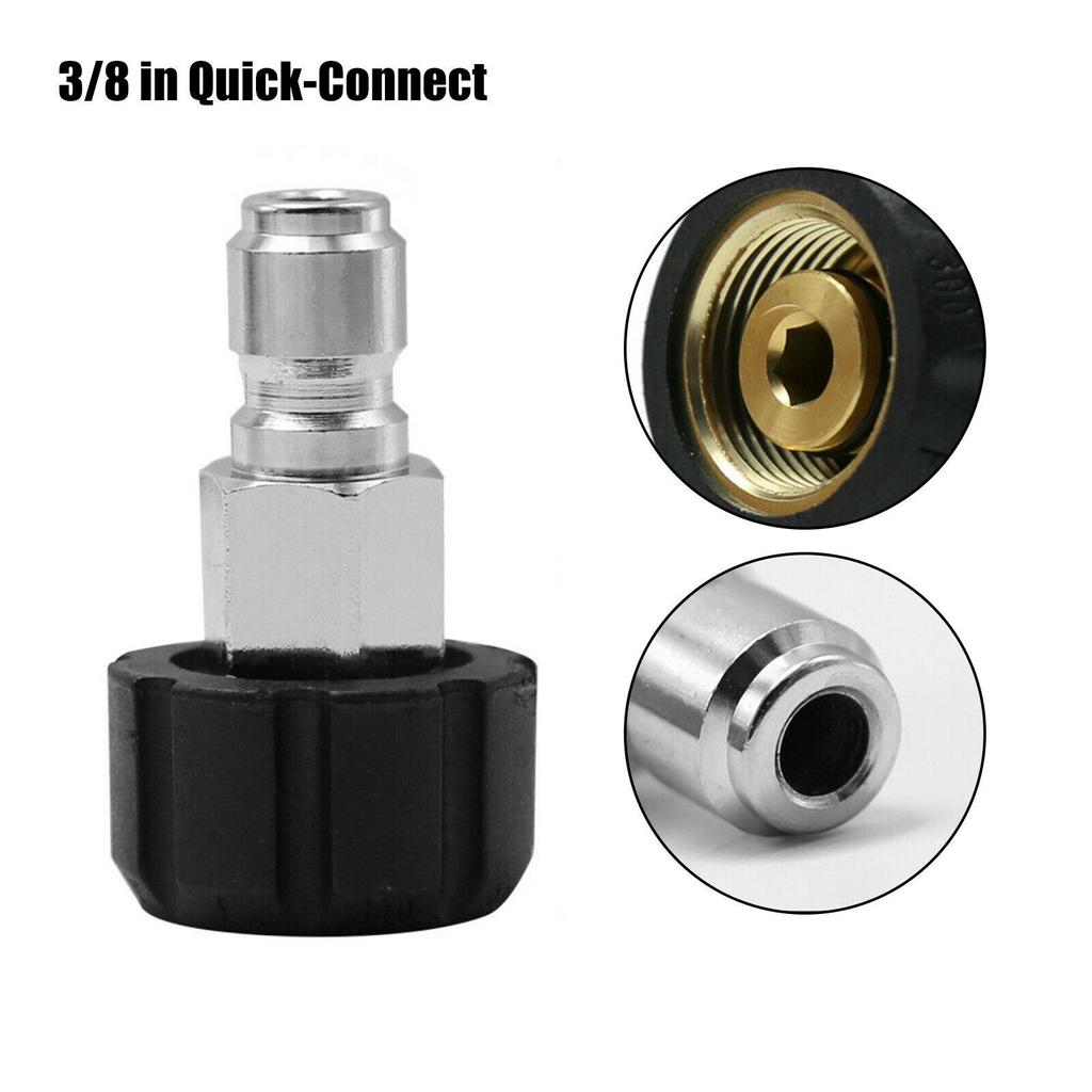 M22 Quick Release Connector To 1/4 Adapter Pressure Washer Coupling 14mm Fitting