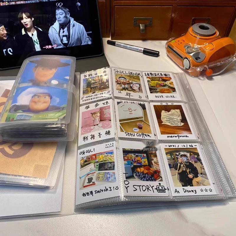 3-Inch Polaroid Photo Album for Photos, Postcards, Stickers, Movie Tickets, and Cards.