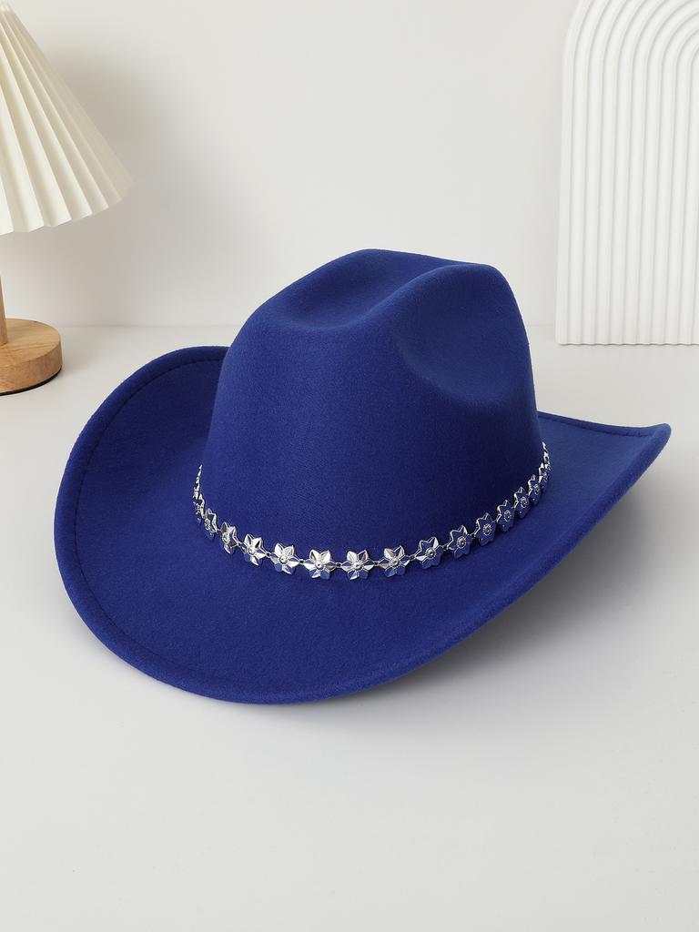 Western cowboy top hat felt hat Tibetan top hat three-dimensional pattern accessories jazz hat new woolen hat