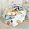 Fox Friends Adventure Automatic Umbrella Retractable Design with 8-Rib Durability Compact Design All-Season Use Vibrant Pattern Umbrella