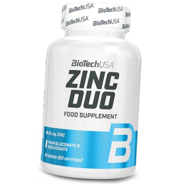 

Zinc Gluconate and Bisglycinate, Zinc Duo, BioTech (USA) 60tab (36084059) 60tab