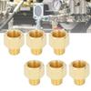 3Celsius8in NPT Male to 1Celsius4in NPT Female Brass Pipe Fitting Adapter, 10Pcs for Shower Head, Tub Spout, Outlets