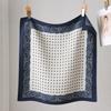 Light Luxury Square Scarf Geometric Silk Scarf Women's Autumn and Winter Atmosphere Warm Shawl Commuting Daily Multi-purpose Accessories
