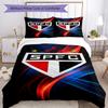 Paulo Fc Emblem Printed Pattern Duvet Cover Set – Includes 1 Duvet Cover and 2 Matching Pillowcases Bedroom Decor Christmas Gifts