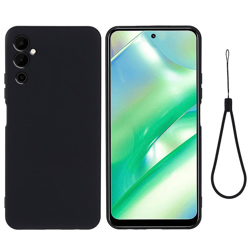 Mobile Phone Case for TECNO Pova Neo 2 4G,Liquid Silicone Soft Lining Cover with Strap