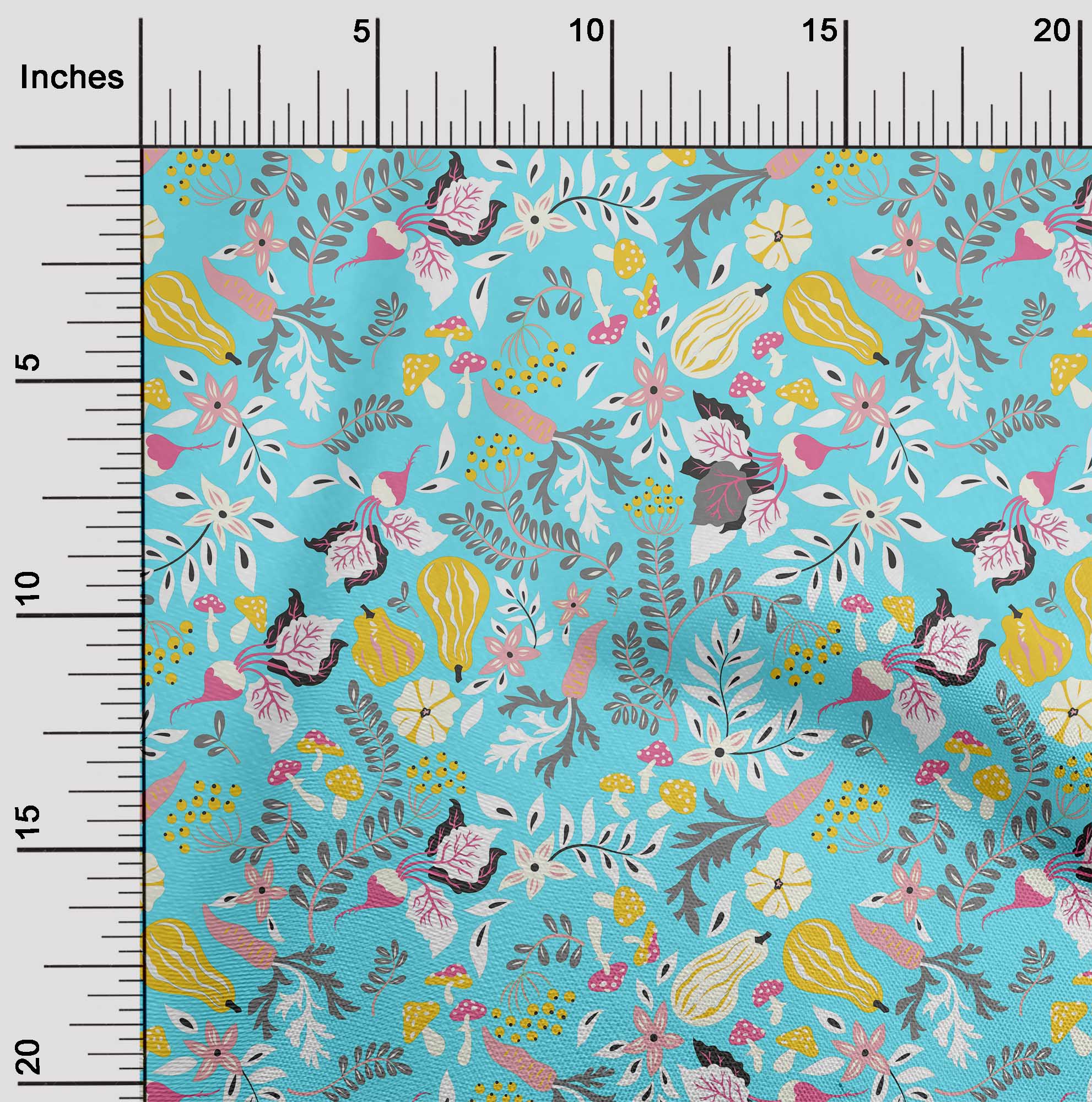 

oneOone Cotton Flex Black Fabric Floral Sewing Craft Projects Fabric Prints By Yard 40 Inch 42 Inch Wide - Viscose Chiffon aqua синього кольору