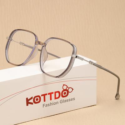 Oversize Frame Reading Glasses For Women Presbyopia Glasses Anti Blue Light Ultra Light Men's Computer Glasses High-Definition Resist Fatigue +1+1.5