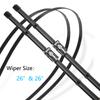 For Peugeot 508 508sw 508RXH 2010 2011 2012 2013 2014 2015 2016 2017 2018 Car Wiper Blades Windscreen Wipers Brushes Car
