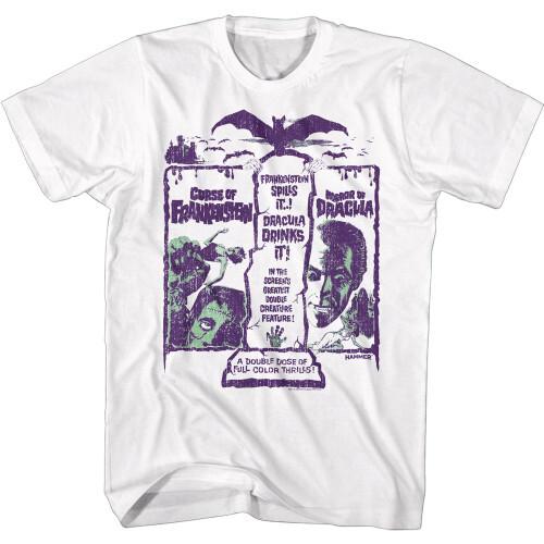 Hammer Horror Double Creature  - White Unisex T-Shirt XXL