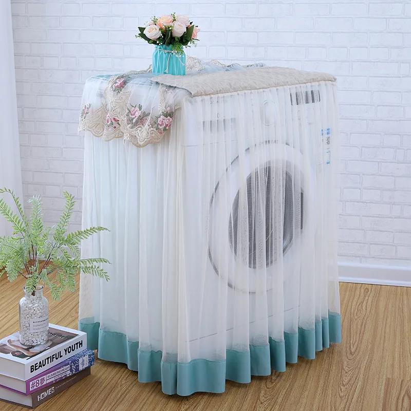 Lace dust cover for washing machine 60 * 60 * 85cm, WTFTHY1766, blue