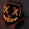 Masca LED Strălucitoare de Halloween Mască LED Petrecere Mască Masti Mascaradă Mască Neon Luminoasă în Întuneric Recuzită Horror Costum Petrecere