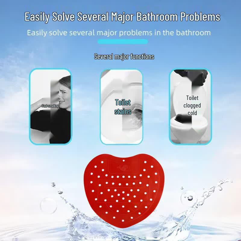 Small Heart Urinal Deodorizer & Anti-Splash Tablet