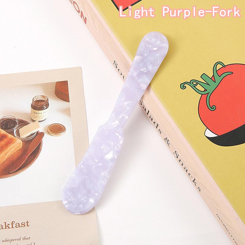 Colorful Acrylic Ice Spoon Cream Coffee Caviar Spoon Stirring Spoons Dessert Spoon Teaspoon Crafts Tableware Party Photo Props