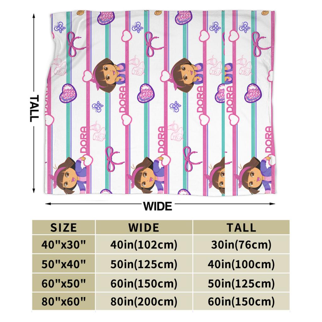 D-Doras The Explorer Blanket Pink Skater Travel Flannel Throw Blanket For Couch Bed Super Warm Design Quality Bedspread Gift