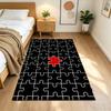 Colorful Puzzle Pattern Background Non-Slip Home Carpet Design for Office Decor Living Room Bedroom Gift