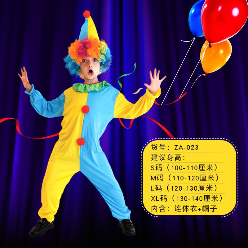 Kinder Clown Bühne Kostüm Kindergarten Aktivität Junge Mädchen Halloween Cosplay Outfit