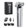 Electric Razor for Men, 10,000RPM High-Speed Motor, IPX8 Waterproof, Upgraded Curved Razor Foil, USB Fast Charging, Quick Charge & Travel Lock